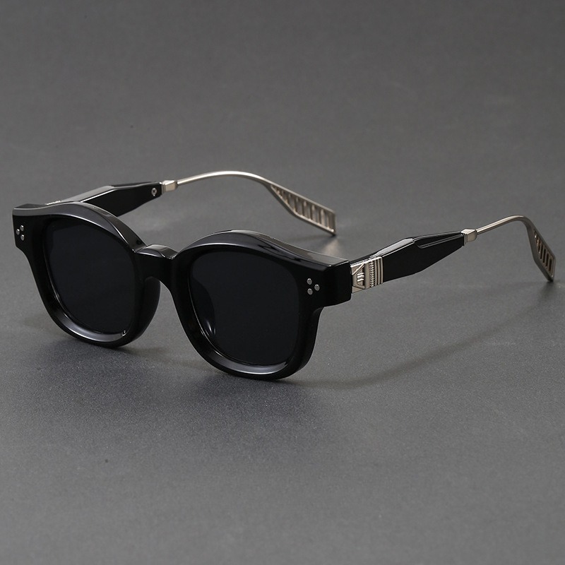 Sunglasses Polarized Men - نظارات شمسية مربعة الشكل من الأسيتات