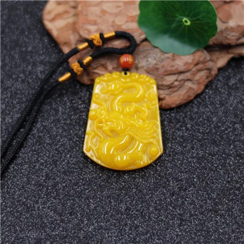 Men Accessories For Hand - قلادة من اليشم اليشم اليشم الأصفر