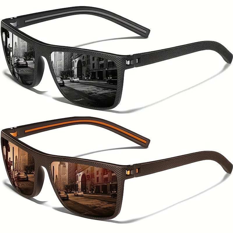 Sunglasses Polarized Men - نظارات شمسية رياضية مربعة للرجال والنساء،