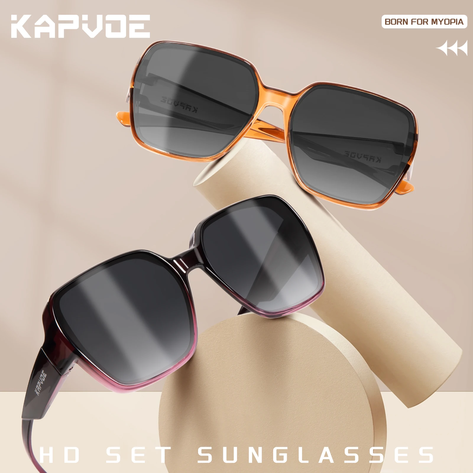 Sunglasses Polarized Men - نظارات شمسية كابفو فيتوفر كبيرة الحجم