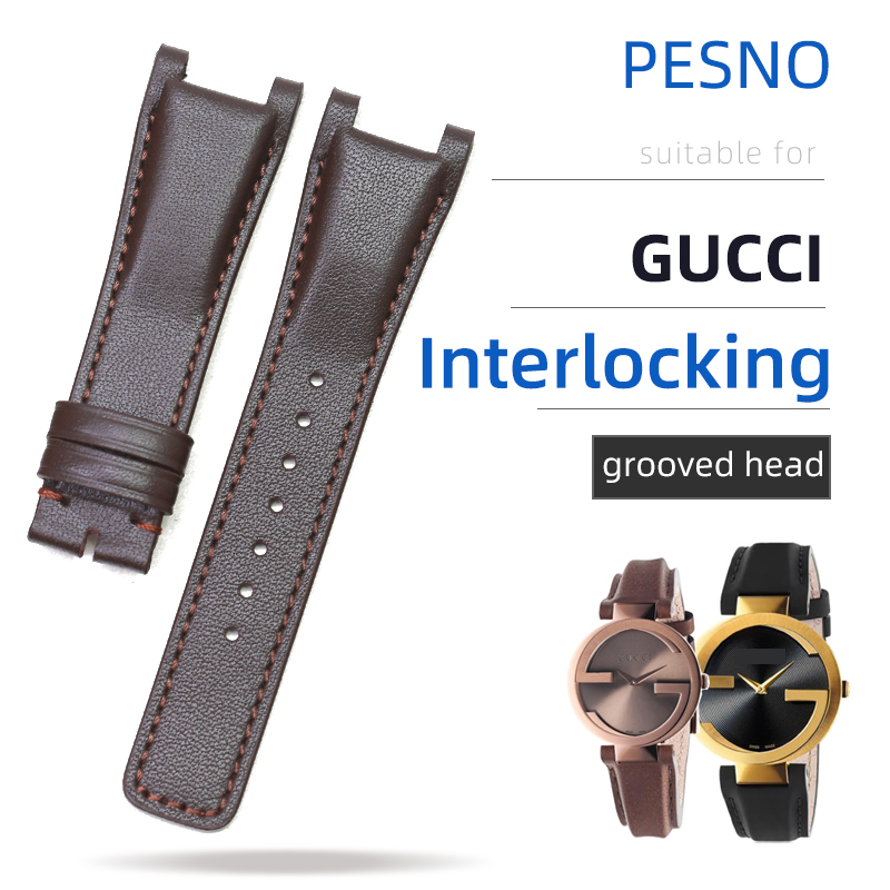 Men'S Accessories Gucci - أربطة ساعة من الجلد PESNO-Calf ،