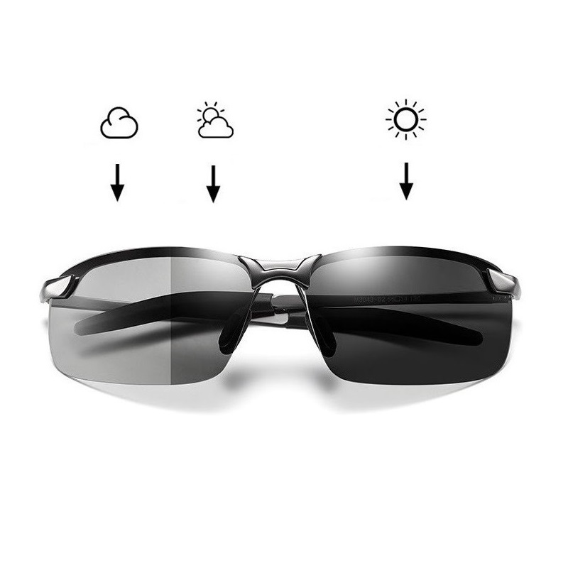 Sunglasses Polarized Men - نظارات شمسية كلاسيكية متغيرة اللون للرجال