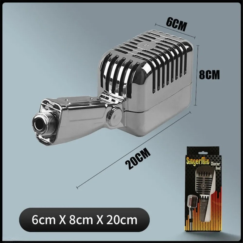 رأس دش إبداعي على شكل ميكروفون - مراجعة Men Accessories To Gift وسعره